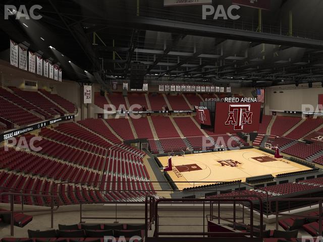 Seating view for Reed Arena Section 208