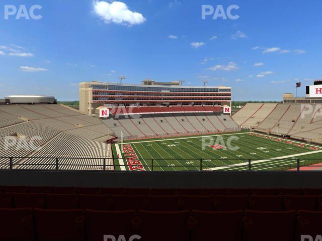 Seating view for Memorial Stadium Nebraska Section 412