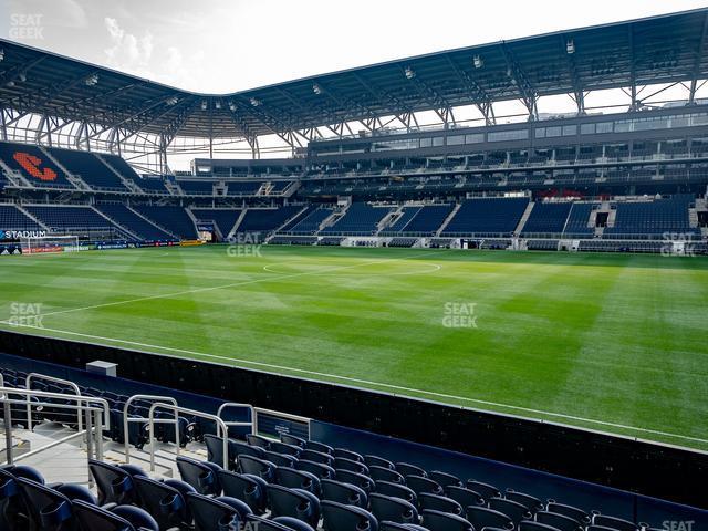 Seating view for TQL Stadium Section First Financial East Club 2