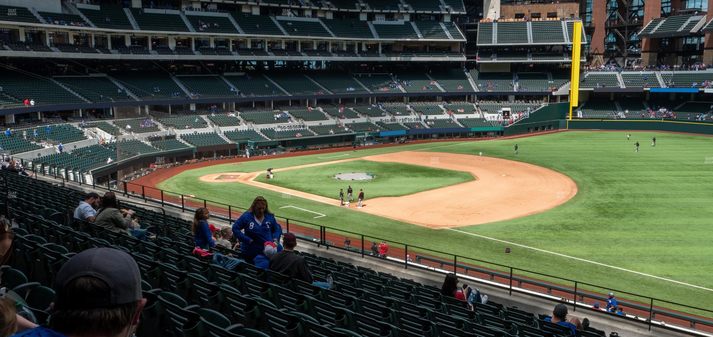 Seating view for Globe Life Field Section 123