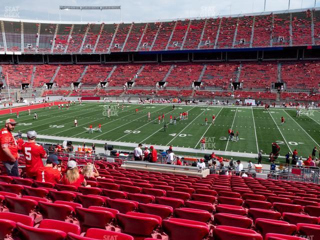 Seating view for Ohio Stadium Section Club 5