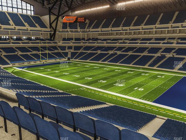 Seating view for Lucas Oil Stadium Section 308