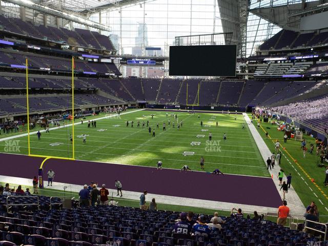 Seating view for U.S. Bank Stadium Section 118