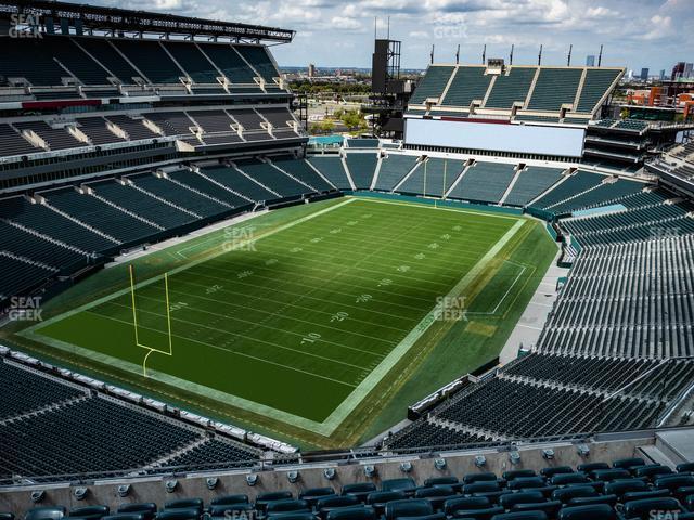 Seating view for Lincoln Financial Field Section 217