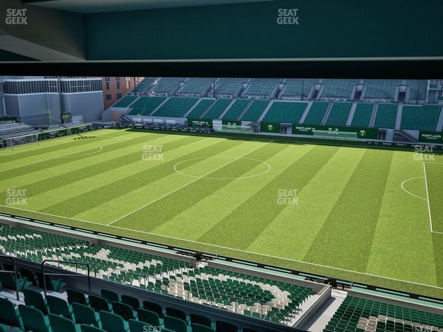 Seating view for Providence Park Section Tanner Ridge 8