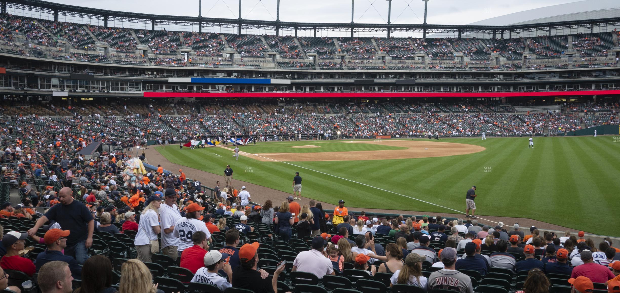 Seating view for Comerica Park Section 114