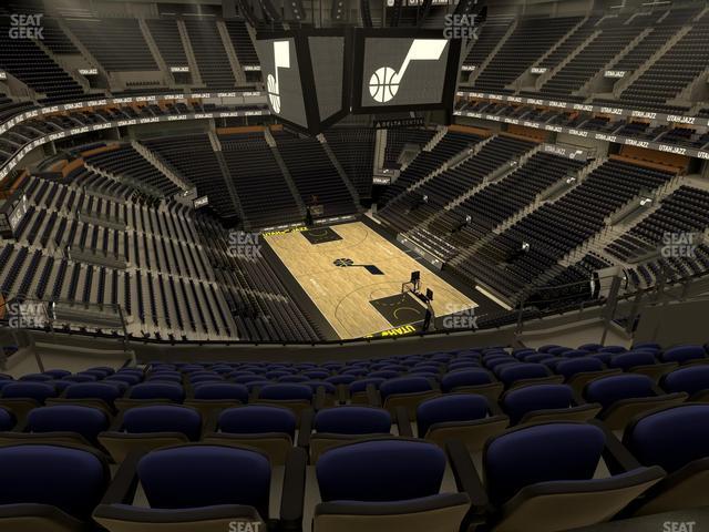 Seating view for Delta Center Section 125