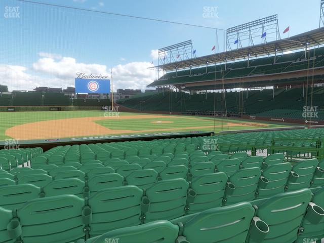 Seating view for Wrigley Field Section 110