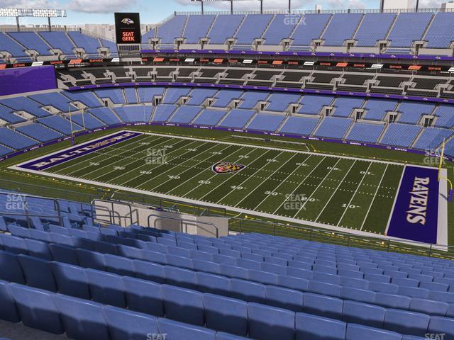 Seating view for M&T Bank Stadium Section 523