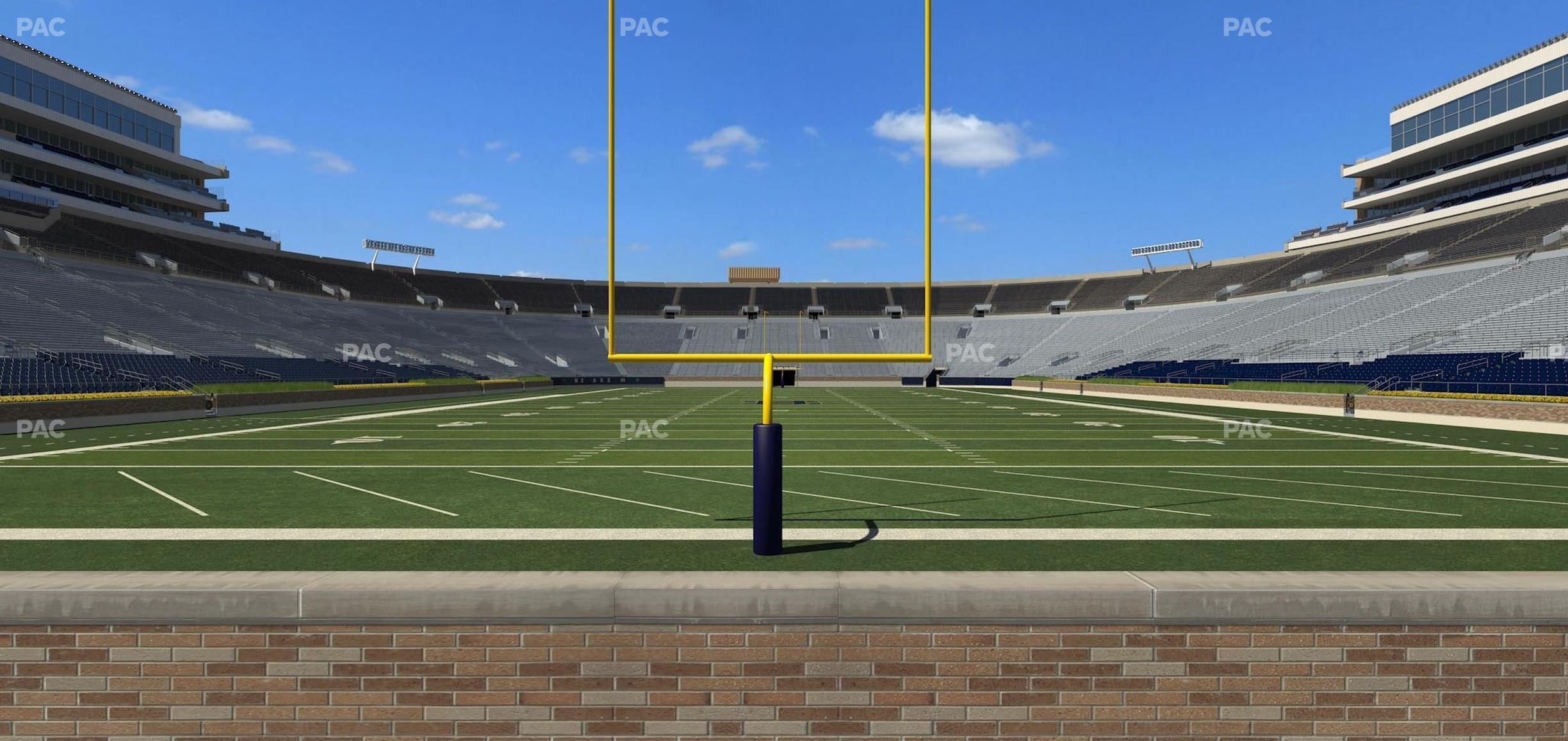 Seating view for Notre Dame Stadium Section 19