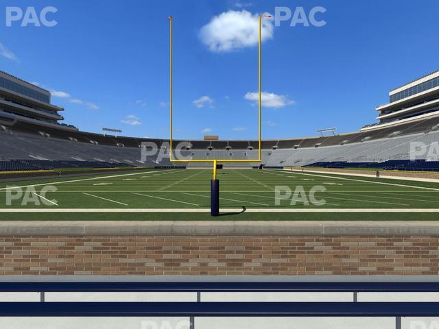 Seating view for Notre Dame Stadium Section 19