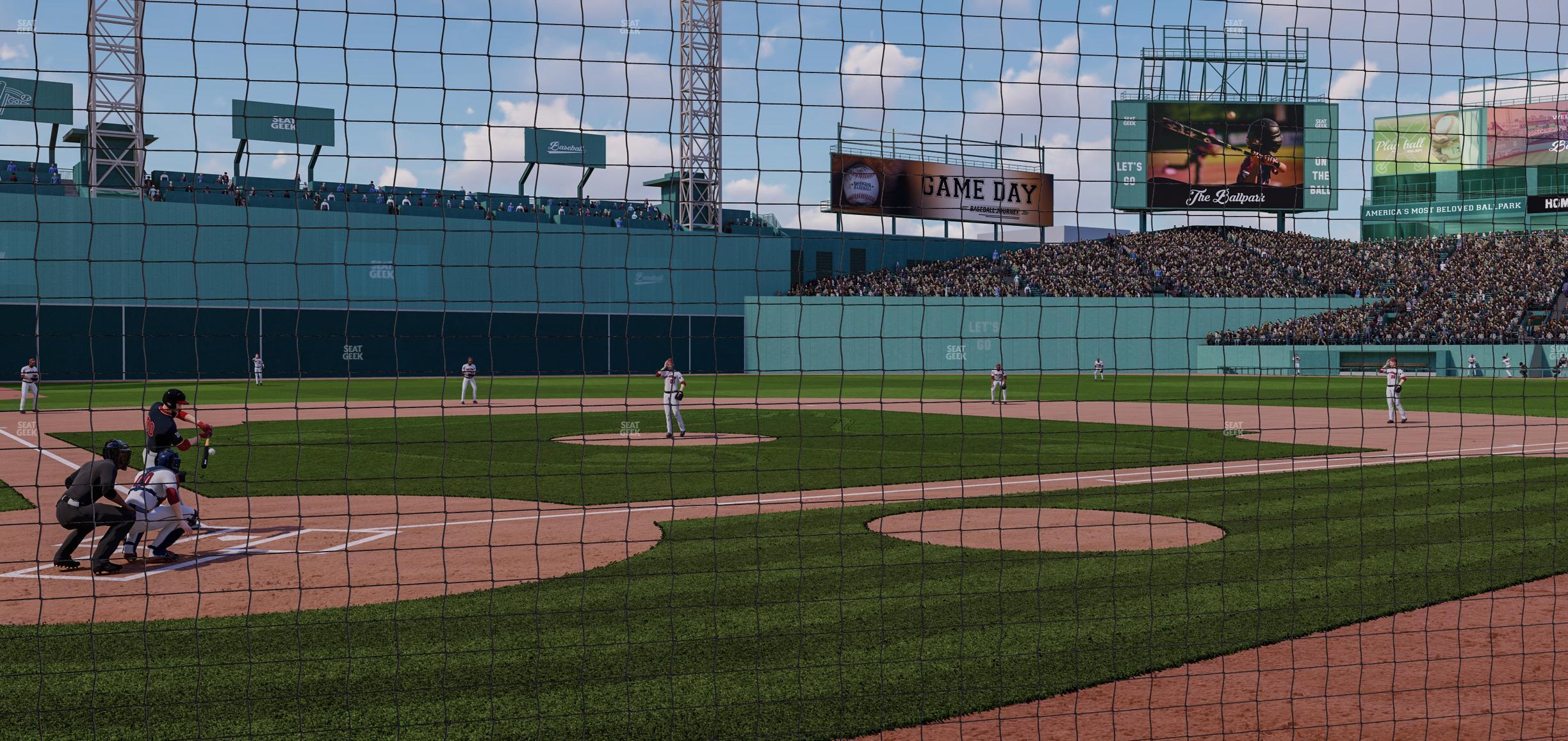 Seating view for Fenway Park Section Home Plate Dugout Box 40