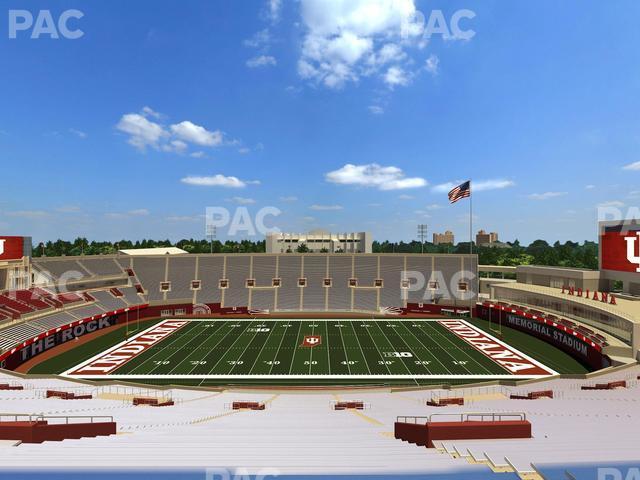 Seating view for Memorial Stadium - Indiana Section 106