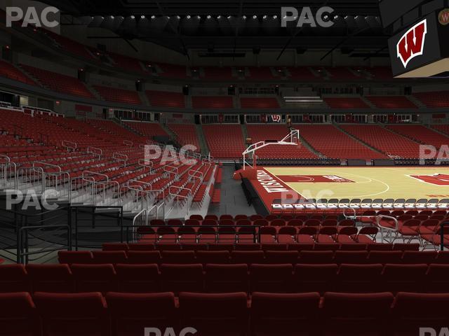 Seating view for Kohl Center Section 124