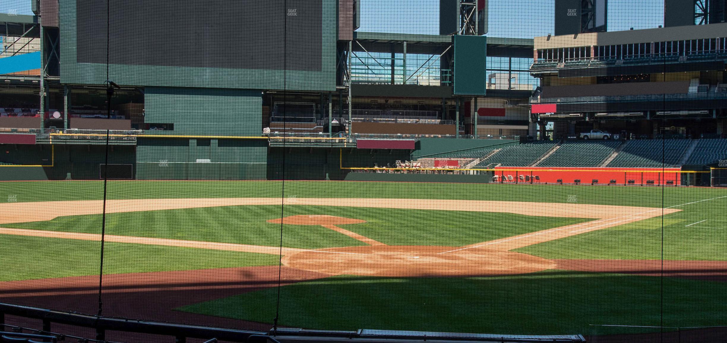 Seating view for Chase Field Section K