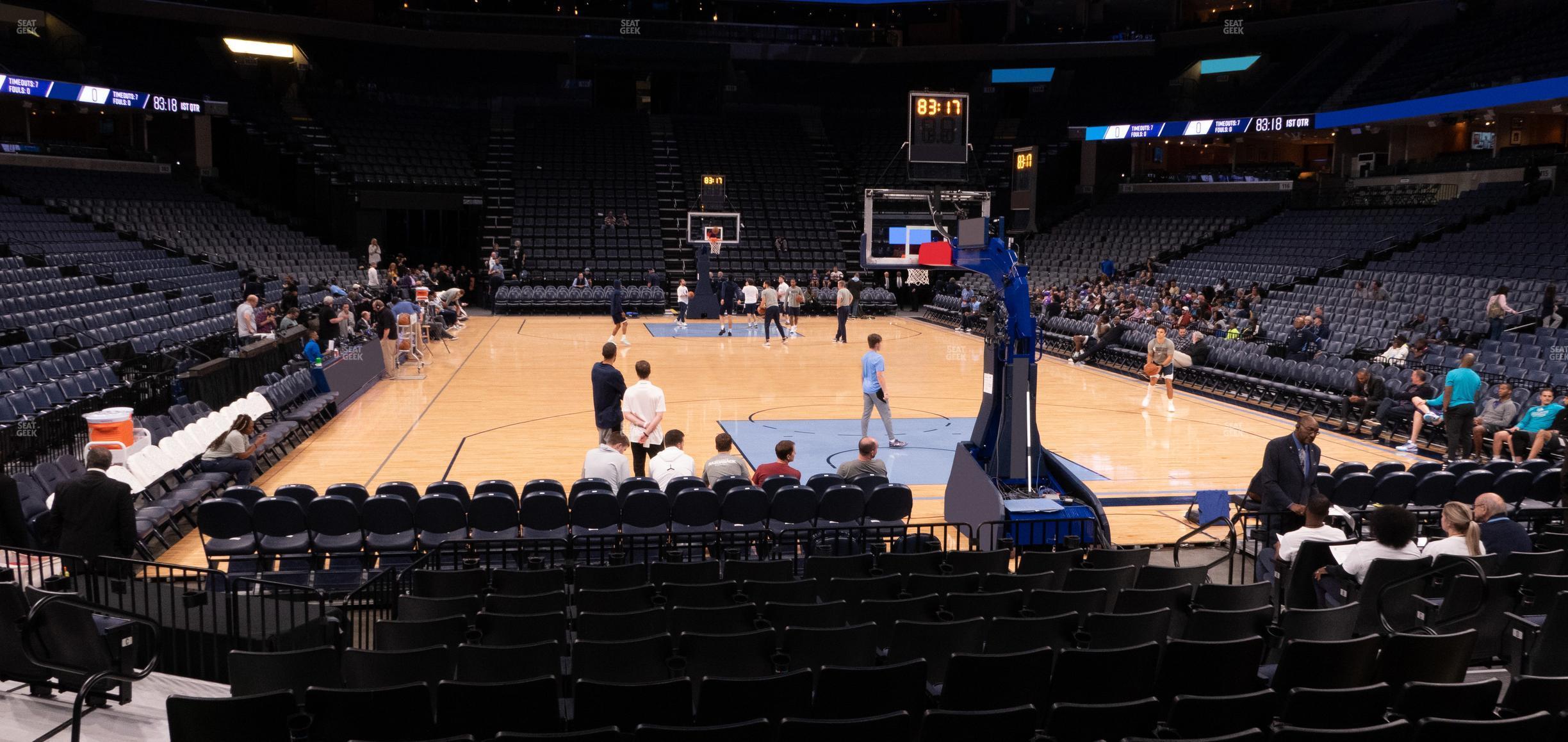 Seating view for FedExForum Section 109