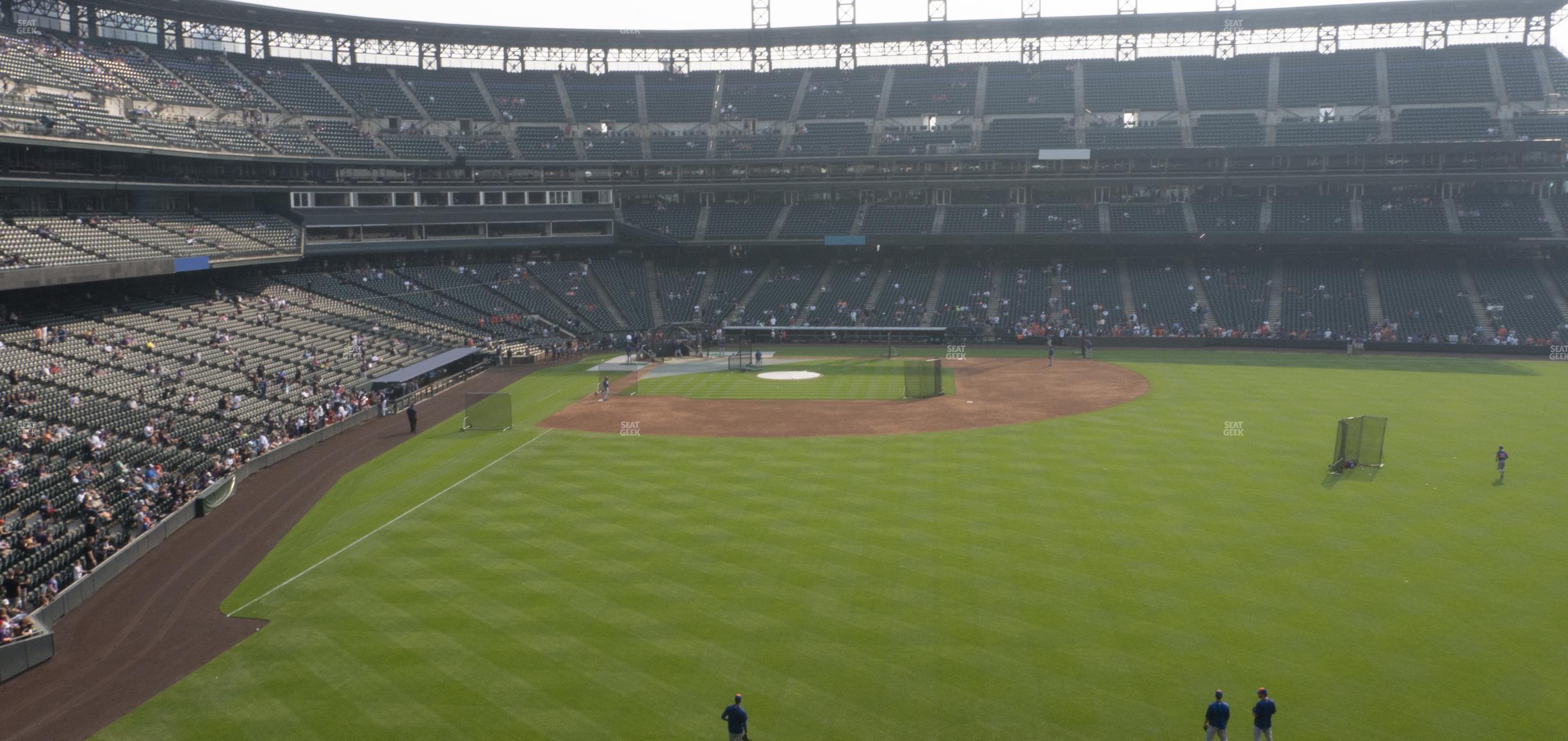 Seating view for Coors Field Section 206