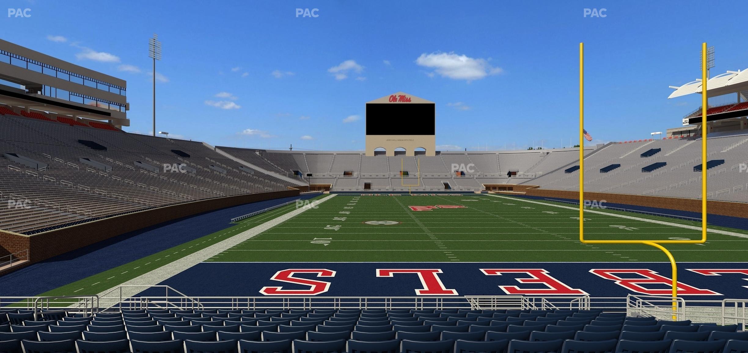 Seating view for Vaught Hemingway Stadium Section Field Club 4