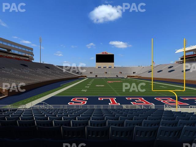 Seating view for Vaught Hemingway Stadium Section Field Club 4