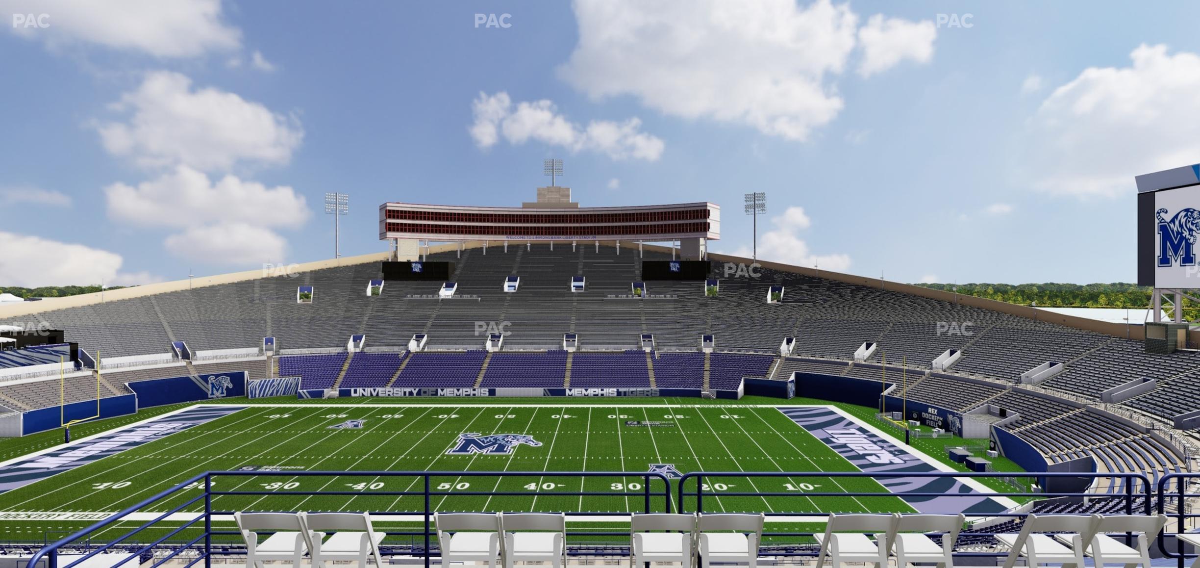 Seating view for Simmons Bank Liberty Stadium Section Box 103