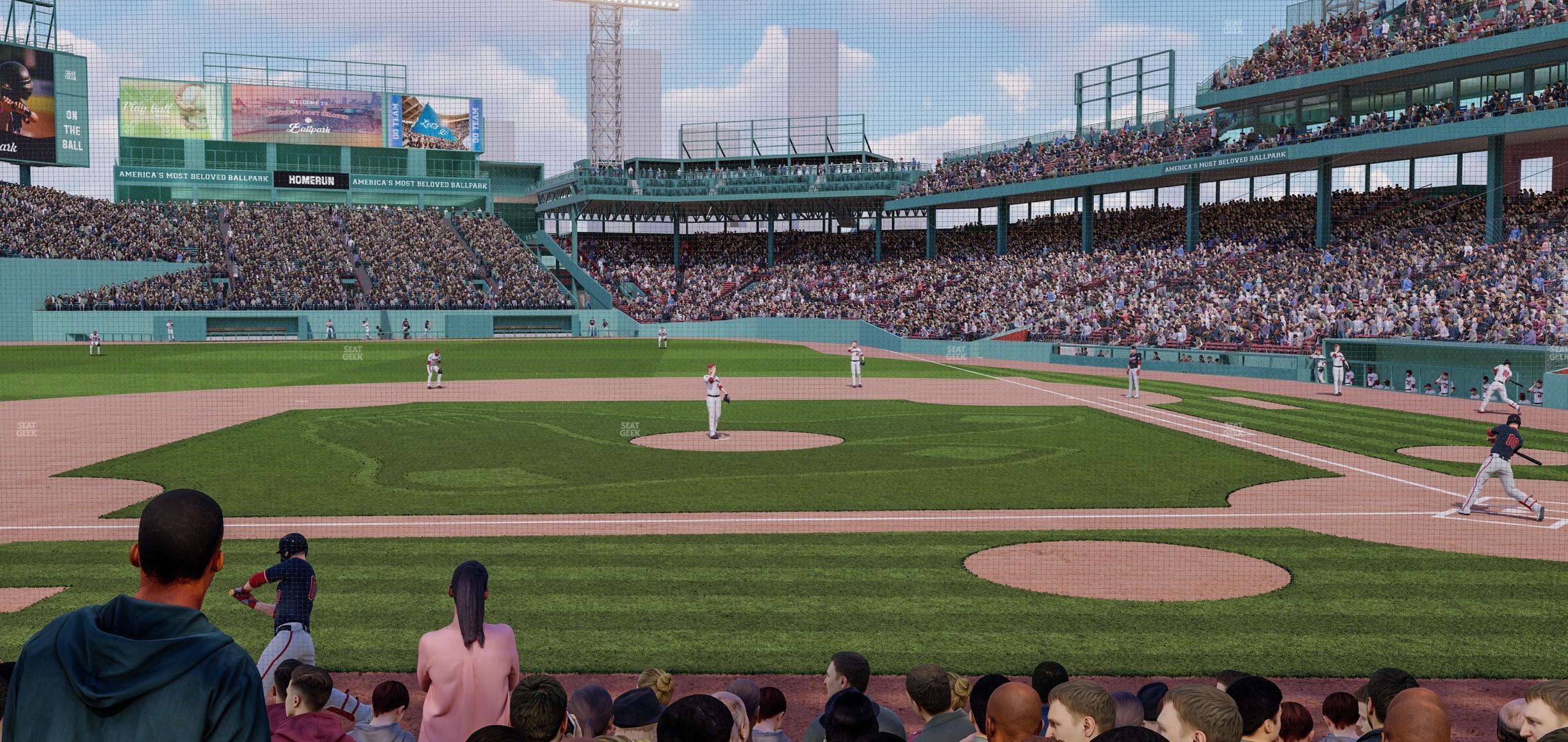 Seating view for Fenway Park Section Field Box 58