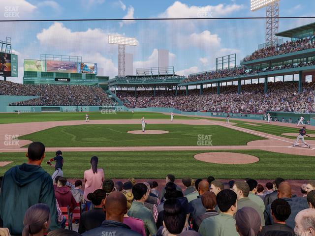 Seating view for Fenway Park Section Field Box 58