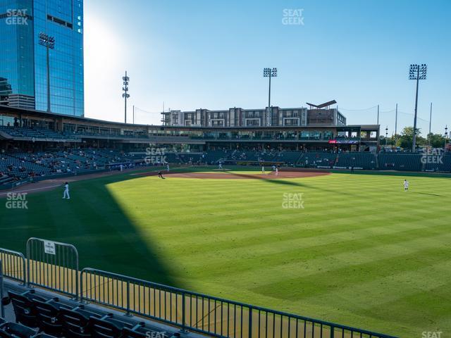 Seating view for Truist Field Section Home Run 4