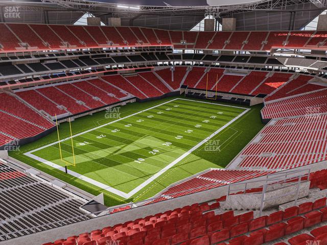 Seating view for Mercedes-Benz Stadium Section 348