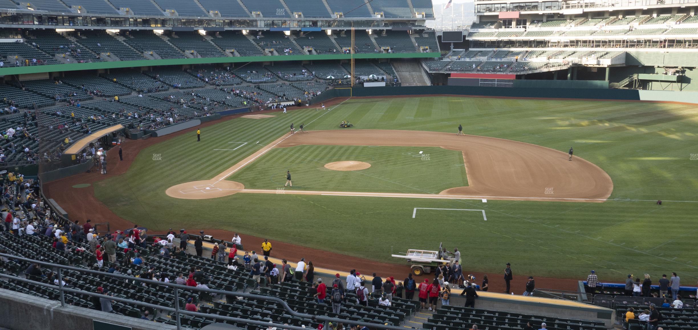 Seating view for Oakland Coliseum Section 212