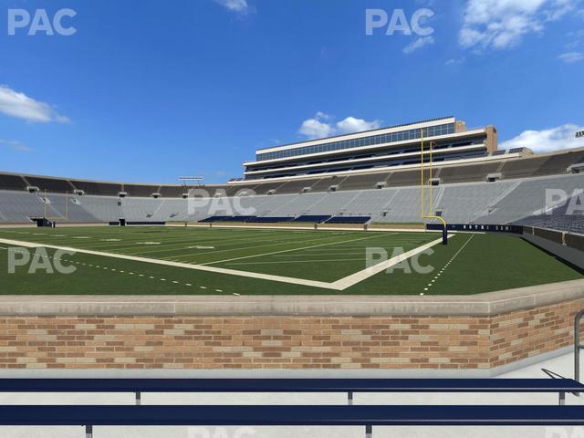 Seating view for Notre Dame Stadium Section 23