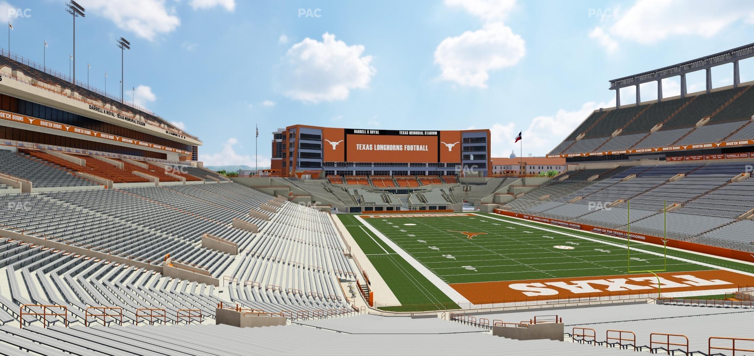 Seating view for Darrell K Royal - Texas Memorial Stadium Section 18