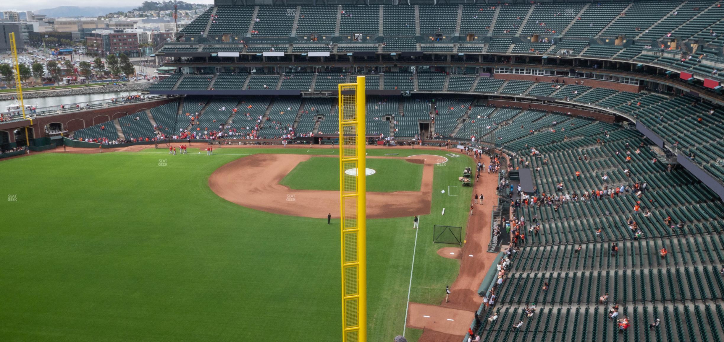 Seating view for Oracle Park Section View Box 336