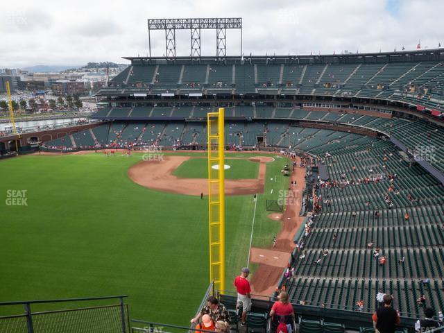 Seating view for Oracle Park Section View Box 336