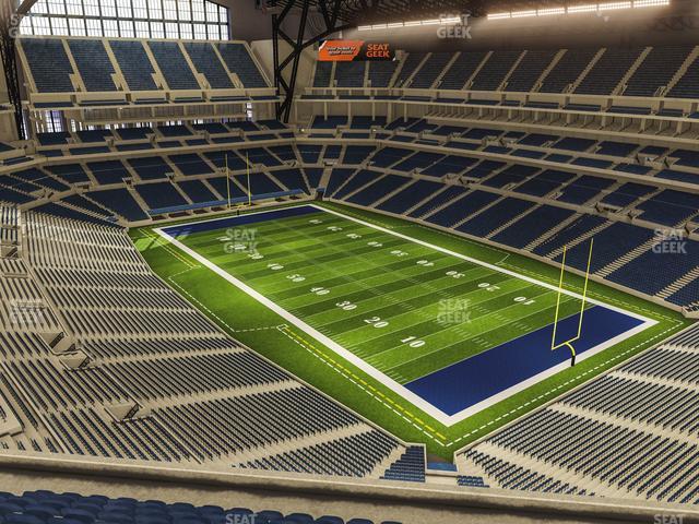 Seating view for Lucas Oil Stadium Section 605