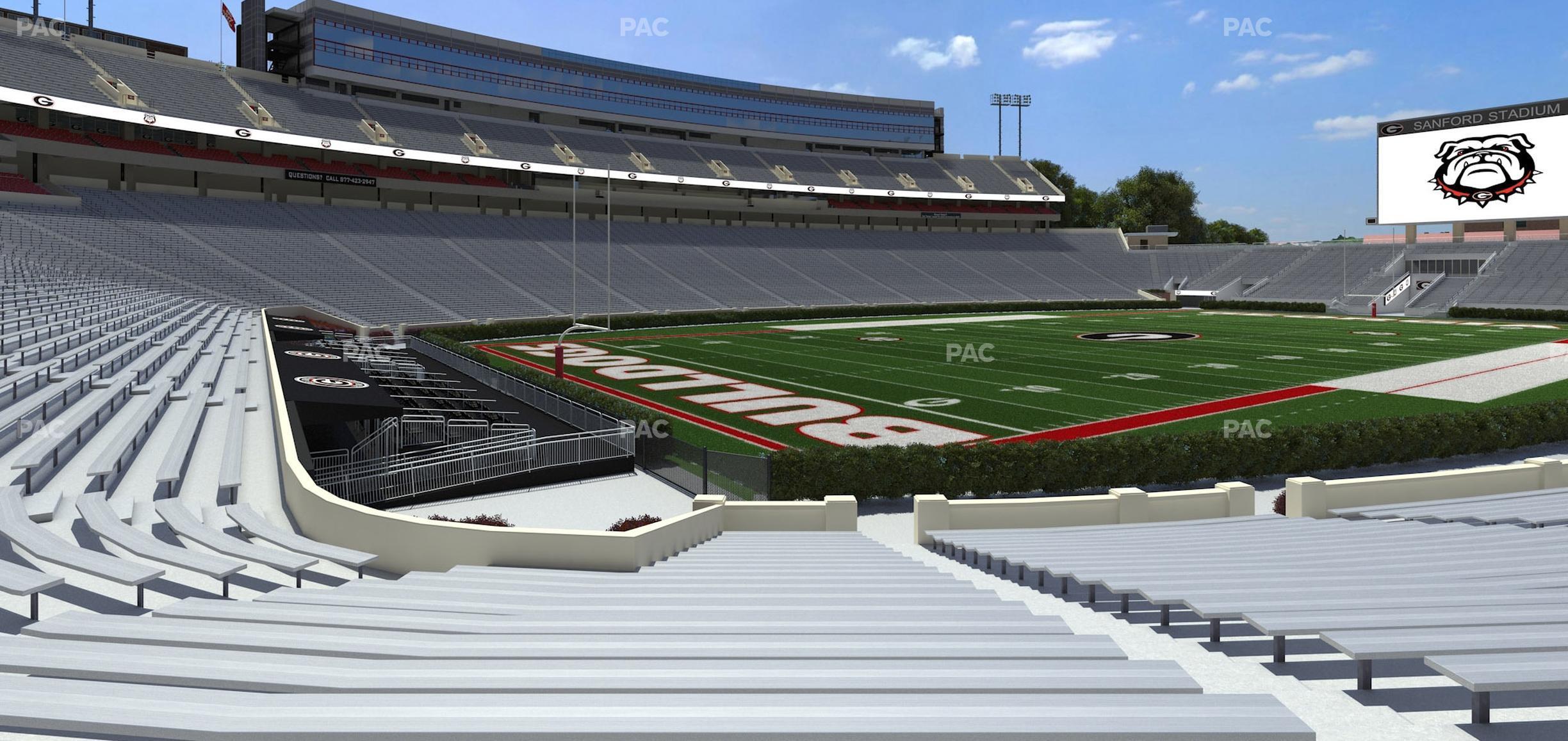 Seating view for Sanford Stadium Section 113