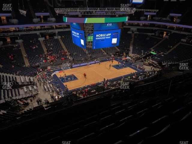 Seating view for Target Center Section 214