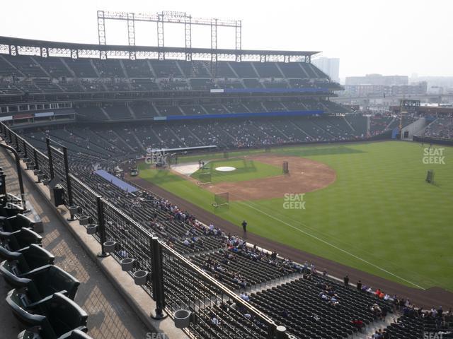 Seating view for Coors Field Section Lower 315