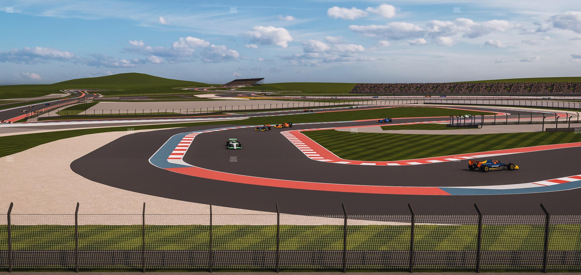 Seating view for Circuit of The Americas Section Turn 15 Grandstand 4