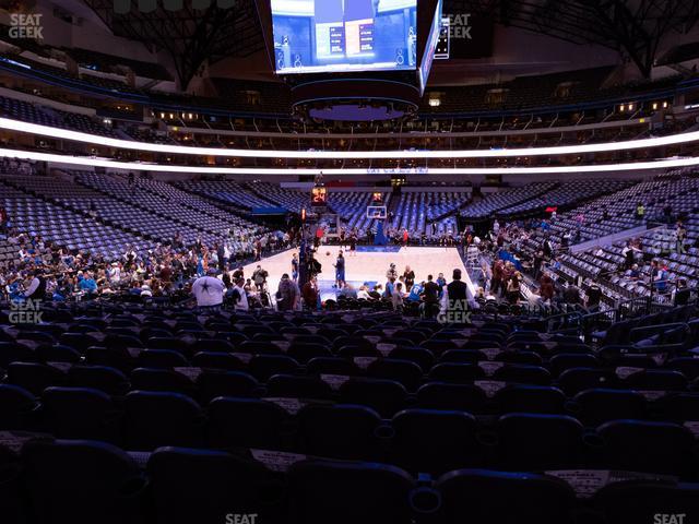 Seating view for American Airlines Center Section 124