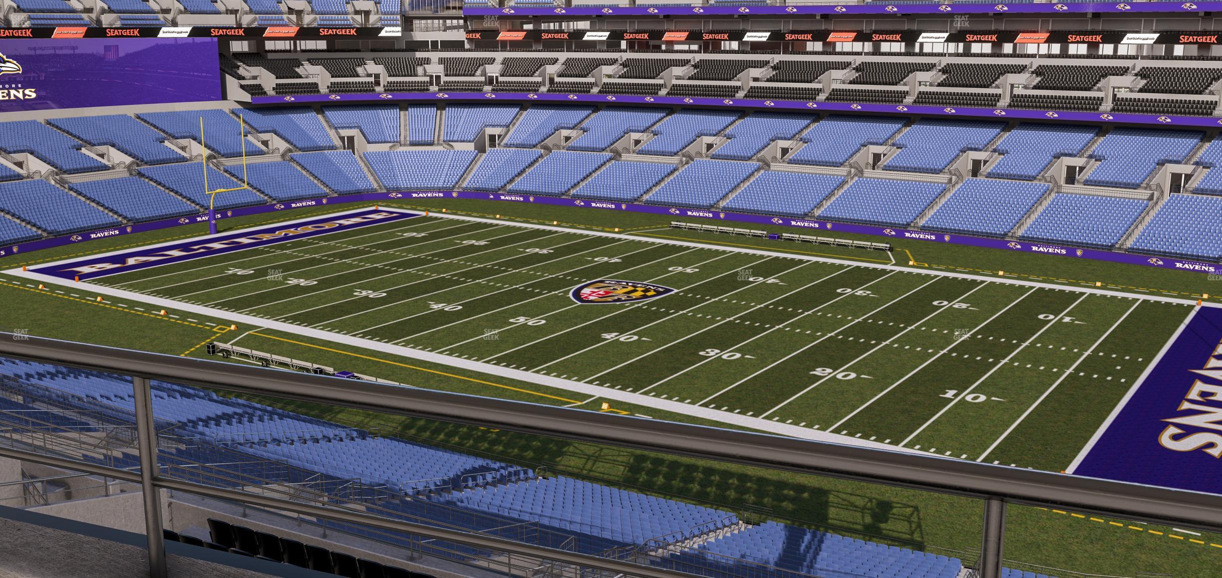 Seating view for M&T Bank Stadium Section Suite 430