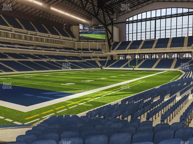 Seating view for Lucas Oil Stadium Section 121