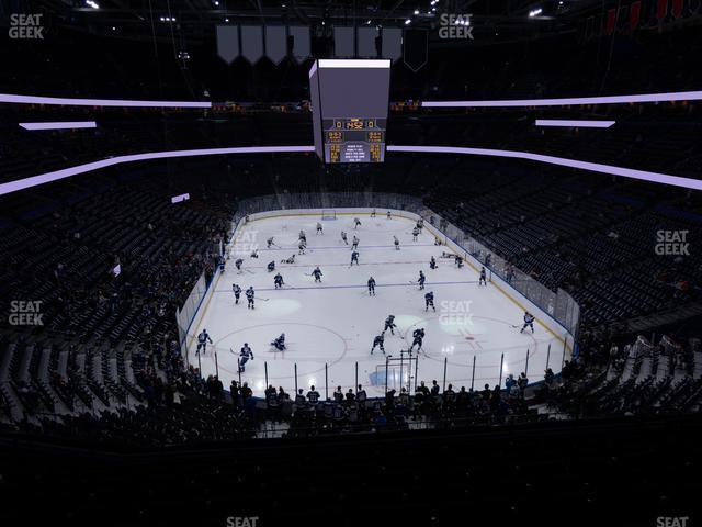 Seating view for Amalie Arena Section Club 14