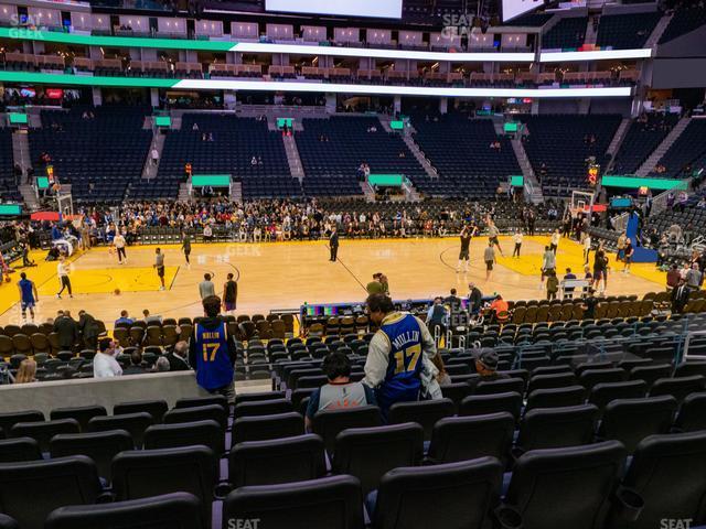 Seating view for Chase Center Section 104