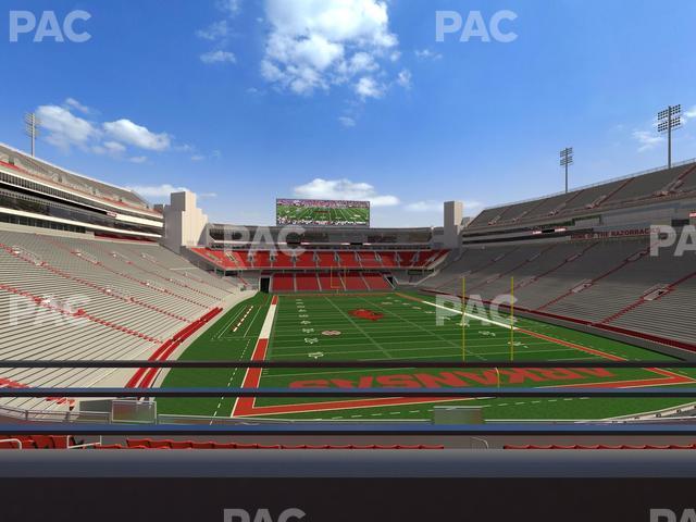 Seating view for Razorback Stadium Section Suite 16