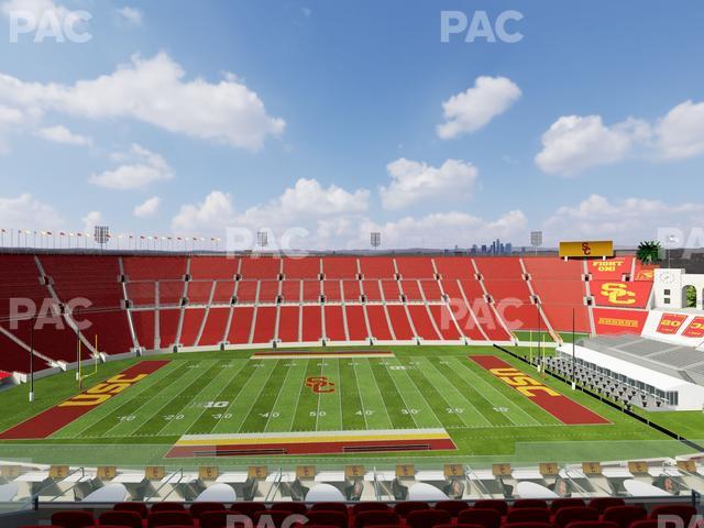 Seating view for Los Angeles Memorial Coliseum Section Club 406