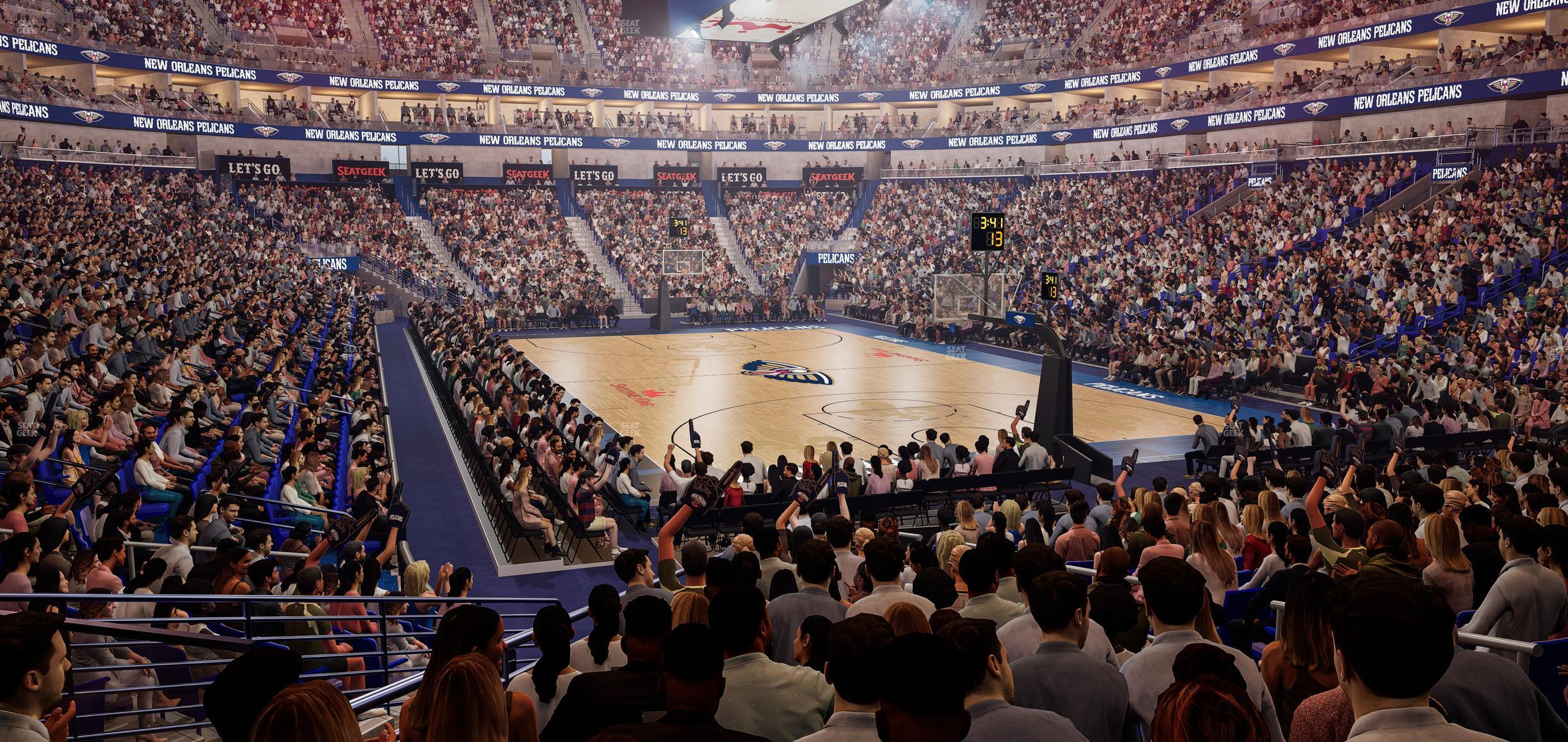 Seating view for Smoothie King Center Section 120