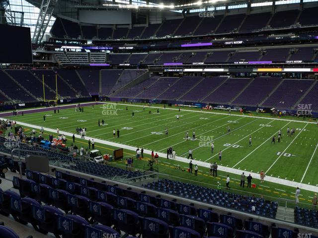 Seating view for U.S. Bank Stadium Section 128