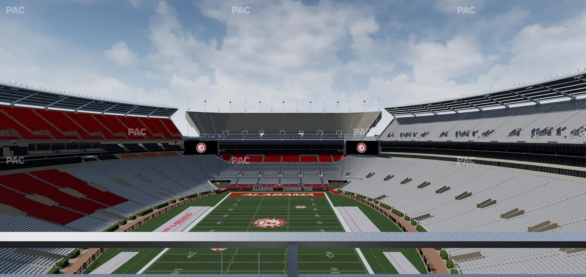 Seating view for Bryant Denny Stadium Section Ss 7