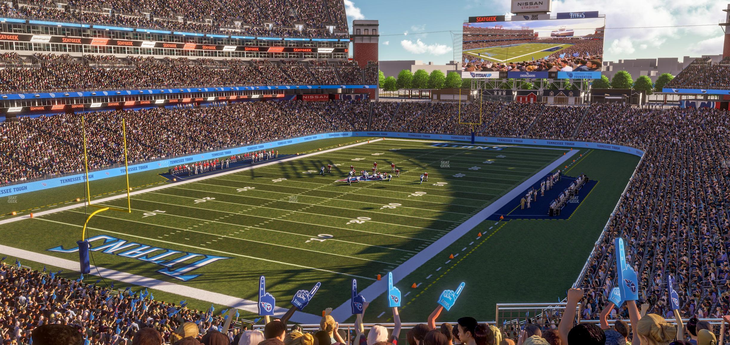 Seating view for Nissan Stadium Section 245