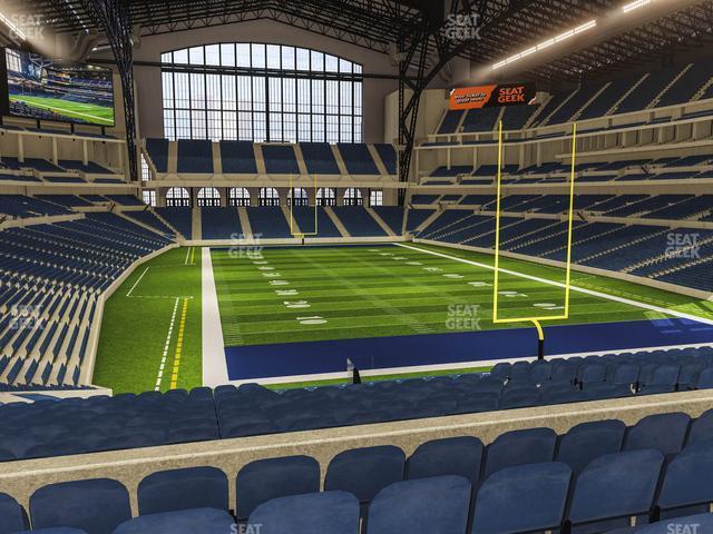 Seating view for Lucas Oil Stadium Section 229